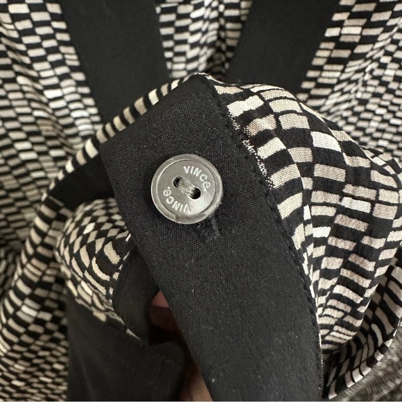 Vince Tunic Monochrome Long Sleeve Dress Size Small - Picture 9 of 11